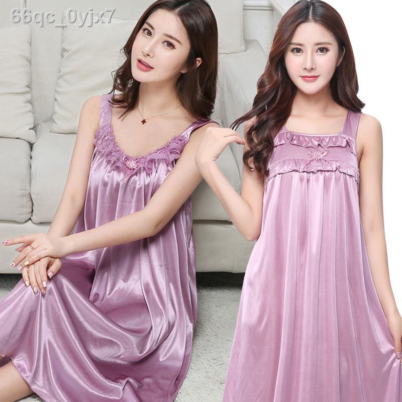 ❀ ✁ (HÀNG HOT)❀♈▫Đồ ngủ của phụ nữ mùa hè phong cách băng lụa mát mẻ mới quần áo học sinh ngắn tay mang thai phần mỏng k