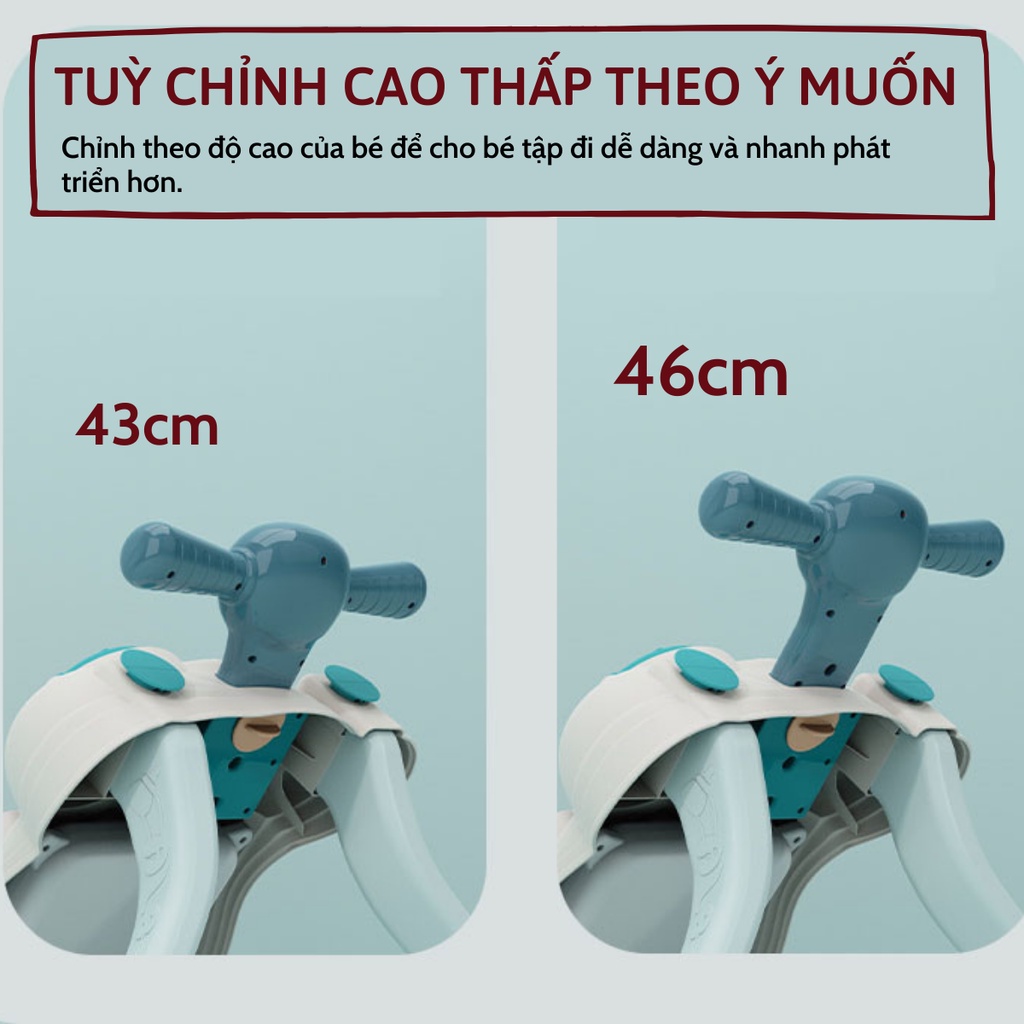 Xe tập đi đa năng phát nhạc cao cấp cho bé tập đi từ 8 tháng, có mặt đồ chơi kích thích bé tập đi, Shop Bố Sam