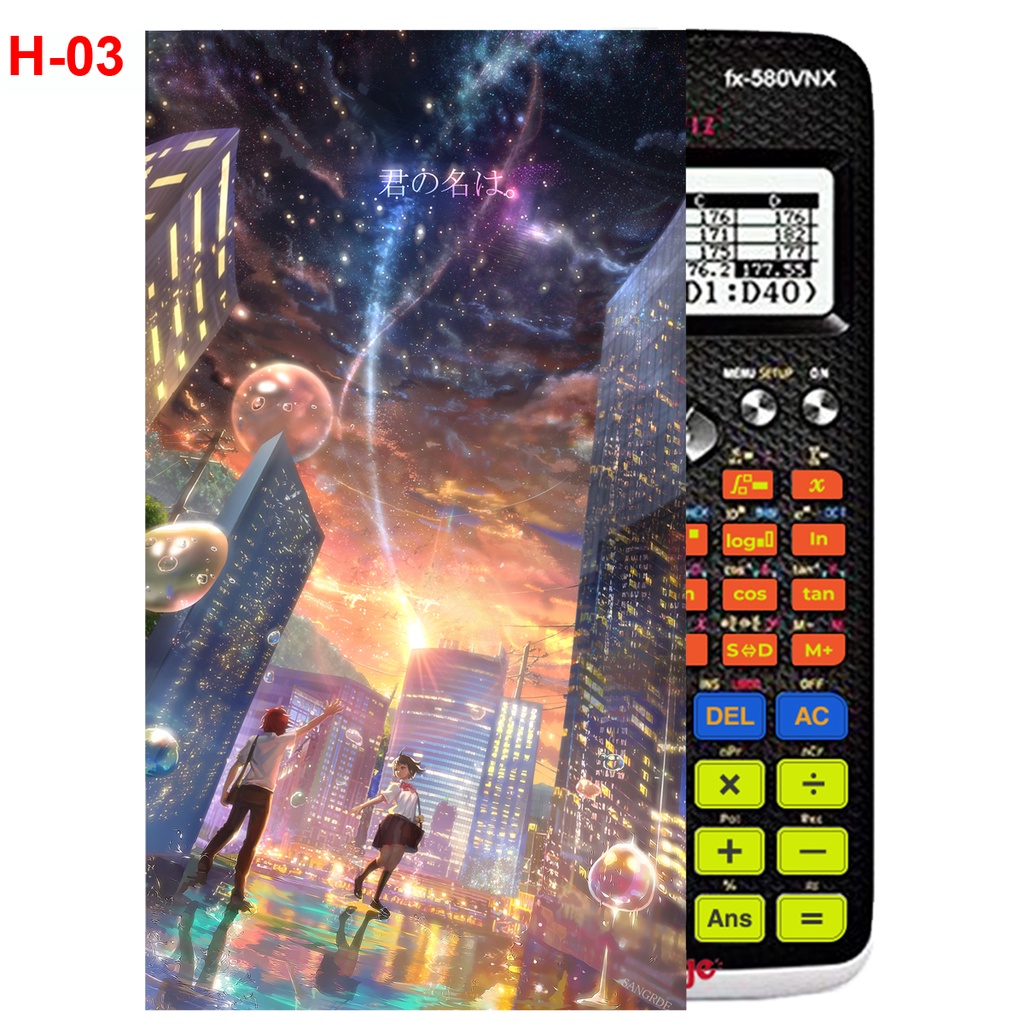 Decal Máy tính CASIO fx570, fx580...anime Your Name