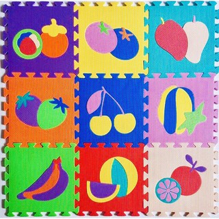 "SIÊU RẺ" 20 MIẾNG XỐP LÓT SÀN CHO BÉ VUI CHƠI HÌNH TRÁI CÂY VÀ HÌNH HỌC GHÉP LẠI