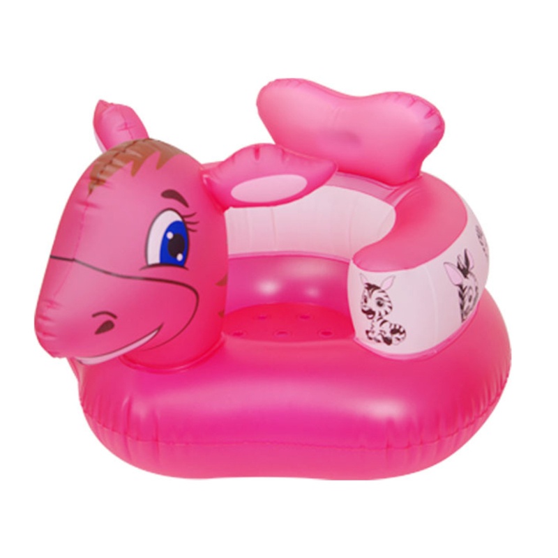 Ghế Sofa Bơm Hơi Chống Rơi Có Thể Gấp Gọn In Hình Thú Hoạt Hình Cho Trẻ Sơ Sinh