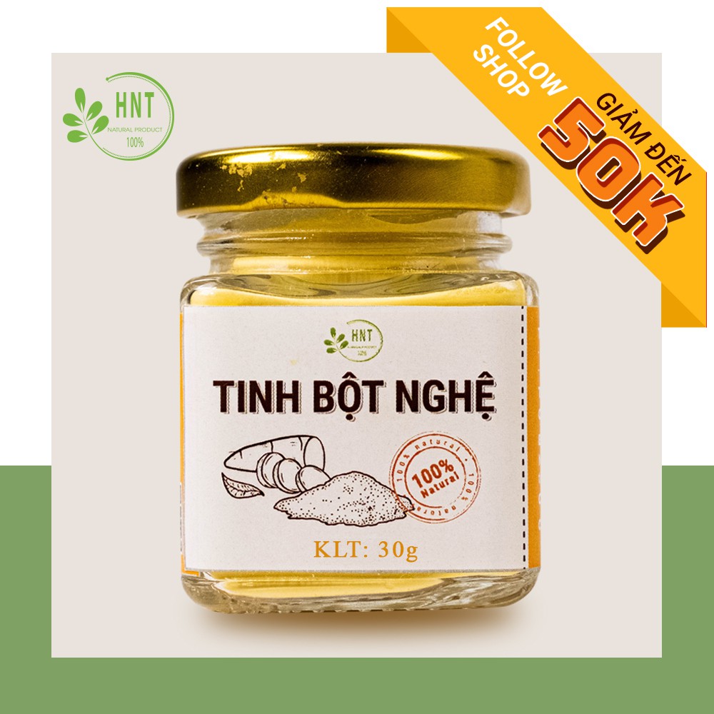 Tinh bột nghệ cao cấp  HNT NATURAL PRODUCT TBN30G