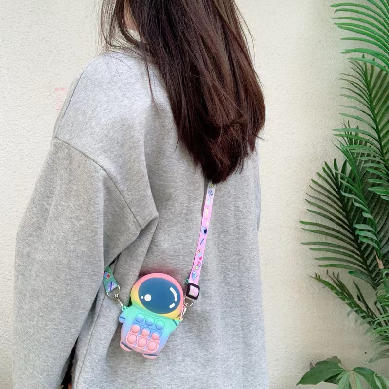 ❤️Túi Đeo Chéo Hình Phi Hành Gia Dễ Thương Cho Học Sinh