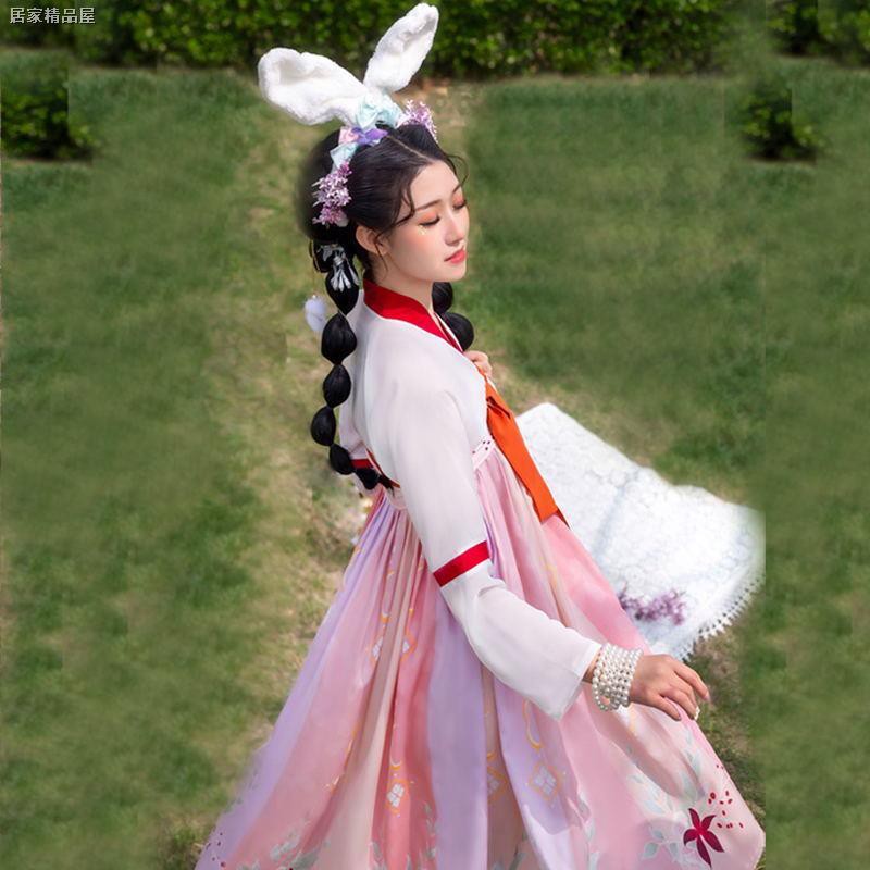 Thời Trang Bộ Váy Hán Phục Họa Tiết Chim Phượng Hoàng Xinh Xắn Cho Nữ