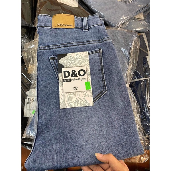 Quần dài jeans nữ bigsize màu Xanh Đậm/Xanh Nhạt Rách - Co Giãn Mạnh - Lưng Siêu Cao