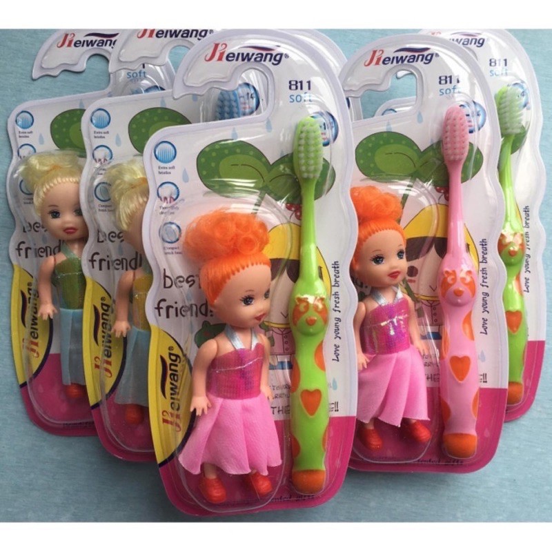 [Rẻ Vô Địch] BÀN CHẢI ĐÁNH RĂNG KÈM ĐỒ CHƠI CHO BÉ KIDWORLD