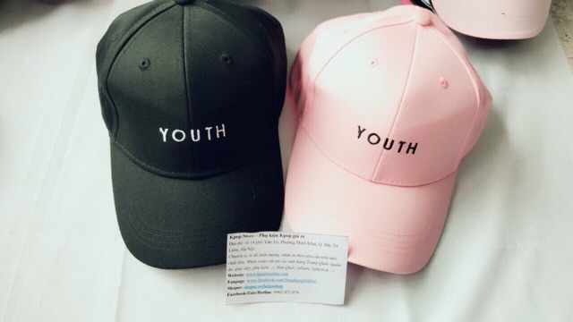 Mũ thêu YOUTH BTS, JIMIN, JK