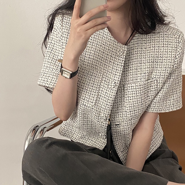 SUXI Áo khoác blazer dáng ngắn phong cách Hàn Quốc thời trang sang trọng cho nữ | BigBuy360 - bigbuy360.vn
