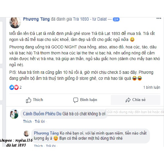 Trà hoa ngủ ngon hộp thiếc Goodnight Tea Đà Lạt 1893 | BigBuy360 - bigbuy360.vn