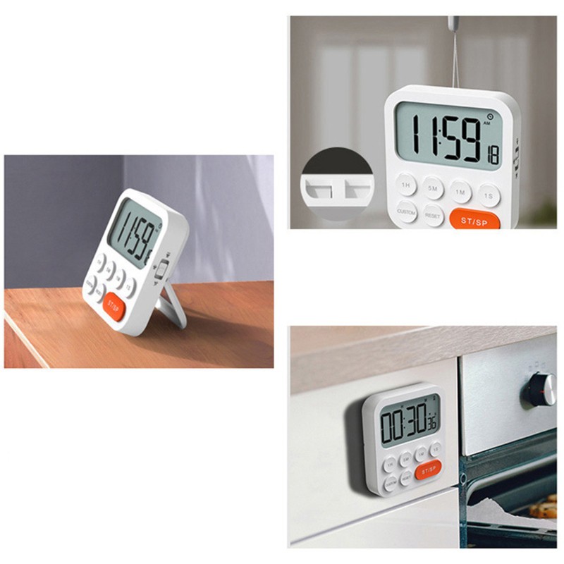 ESP Kitchen Magnetic Clock Timer Large Screen Digital Display Countdown Loud Time Management Alarm Clock Interval Timing