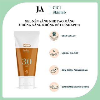 [Hàng Chính Hãng] Gel nền sáng nhẹ tạo màng chống nắng không bết dính Spf30 Sunfilm Face Gel Spf30 Juliette Armand