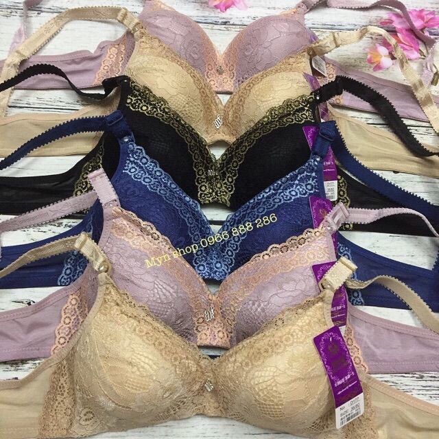 (D177)áo lót không gọng họa tiết