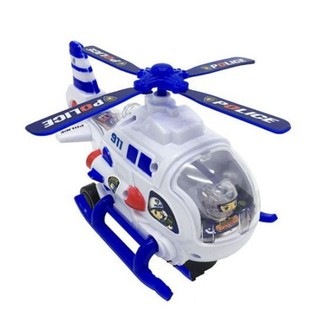 Hộp đồ chơi MÁY BAY TRỰC THĂNG CẢNH SÁT- CHIẾN ĐẤU có đèn nhạc