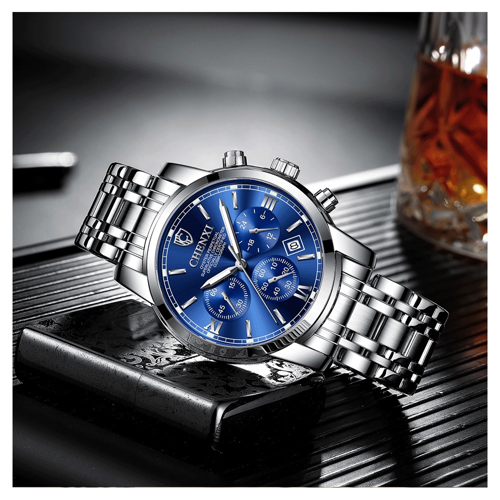 Đồng Hồ Đeo Tay Chexi Chống Thấm Nước Bằng Thép Không Gỉ Thời Trang Cho Nam