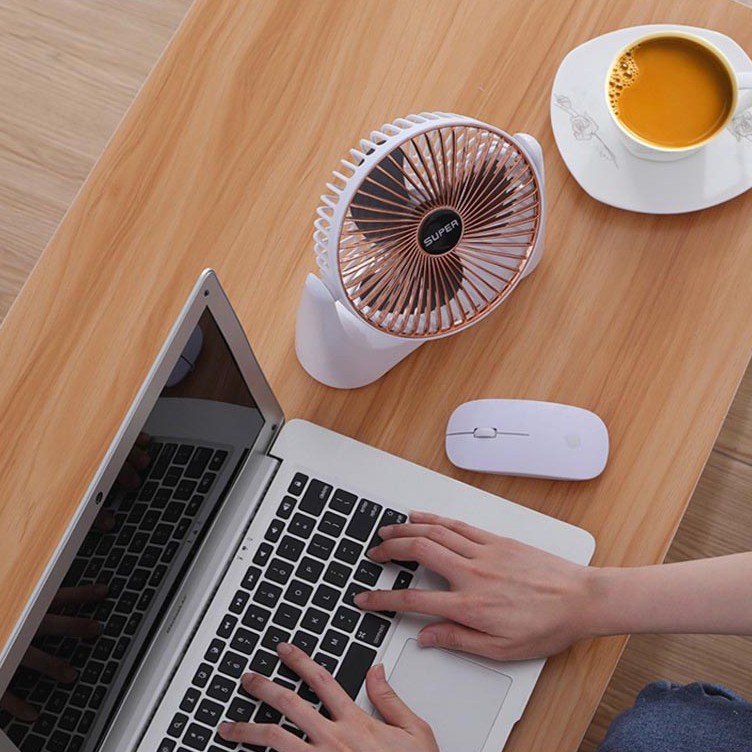 Quạt để bàn mini sạc tích điện  nhỏ gọn, giá tốt | BigBuy360 - bigbuy360.vn