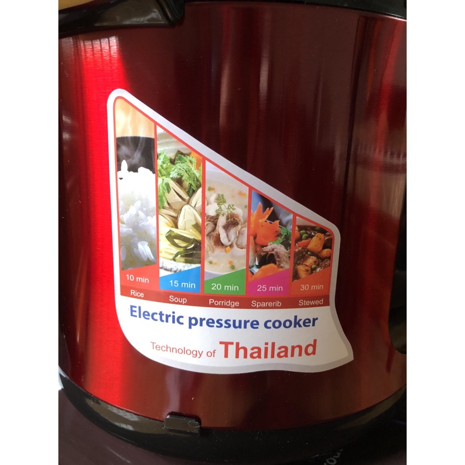 Nồi áp suất, Nồi áp suất điện đa năng Sharp 6L, Xuất xứ Thái Lan, Bảo hành 12 tháng, An toàn tuyệt đối, Ninh kỹ và nhanh