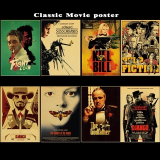 Poster Phim Pulp Fiction Fight Club Kill Bill Leon Inglourious Basterds