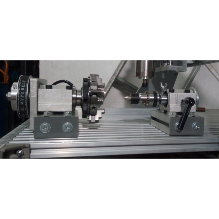 Bộ trục A K02-63mm cho máy cnc mini đục tượng gỗ đục hoa văn trụ tròn và con lăn