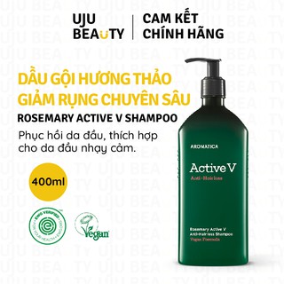 Dầu gội giảm rụng tóc chiết xuất hương thảo Aromatica Rosemary Active V Anti Hair Loss Shampoo 400ml