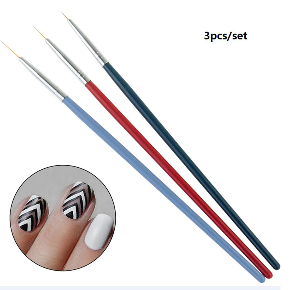 Set 3 Cọ Vẽ Trang Trí Móng Tay Chuyên Dụng Chất Lượng Cao