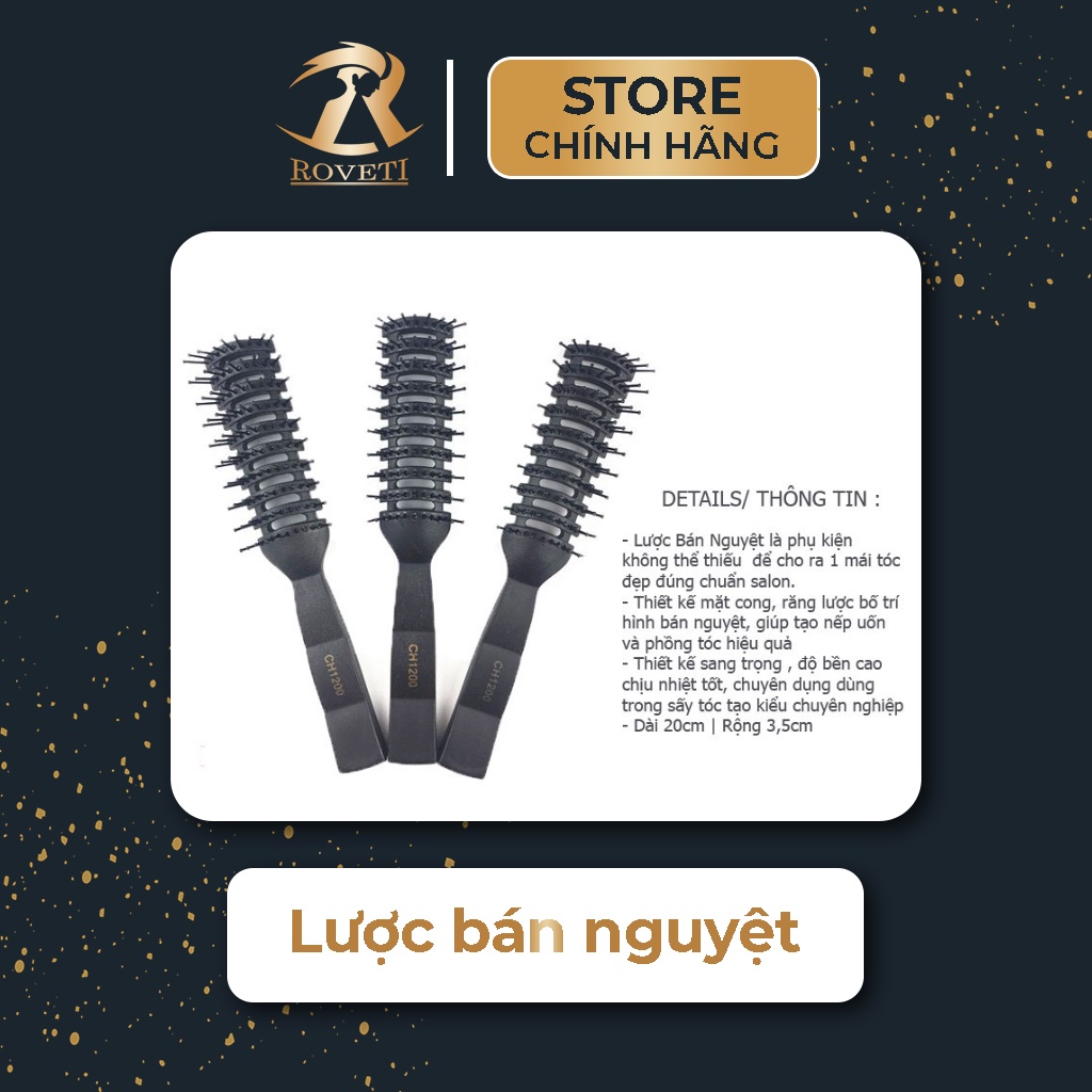 Lược bán nguyệt Chaoba CH1200 tạo kiểu tóc , uốn tóc