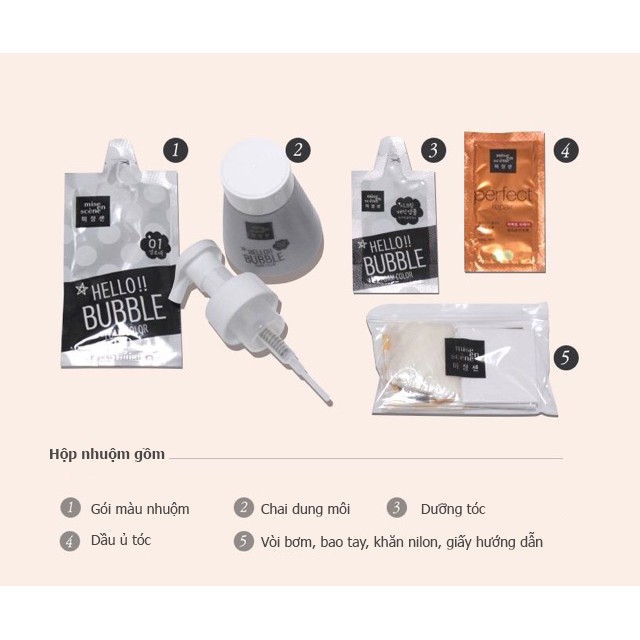 [HÀNG CÓ SẴN] THUỐC NHUỘM TÓC DẠNG BỌT HELLO BUBBLE BLACKPINK | BigBuy360 - bigbuy360.vn