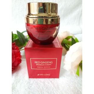 Kem dưỡng trắng da hồng sâm 3W Clinic Red Ginseng Moisturising Cream 50g