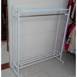 Kệ Đơn Sắt Vuông 1 Tầng TREO QUẦN ÁO SHOP