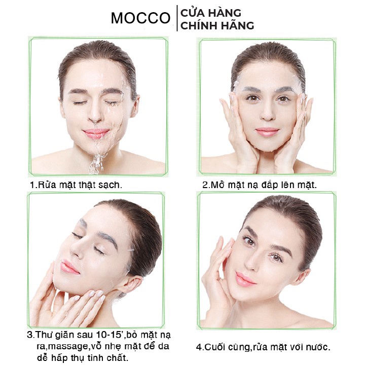 Mặt Nạ giấy Ốc Sên Vàng Collagen Dưỡng Trắng Da Cấp Ẩm Trẻ Hóa, Xạm da,ngăn mụn MOCCO Nội địa trung