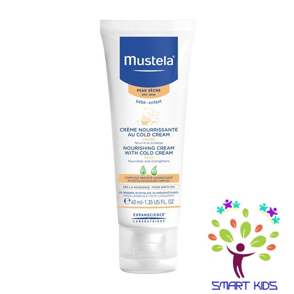 Kem Dưỡng Mặt Da Khô Mustela Nourishing Cream With Cold Cream 40ml Mẫu mới