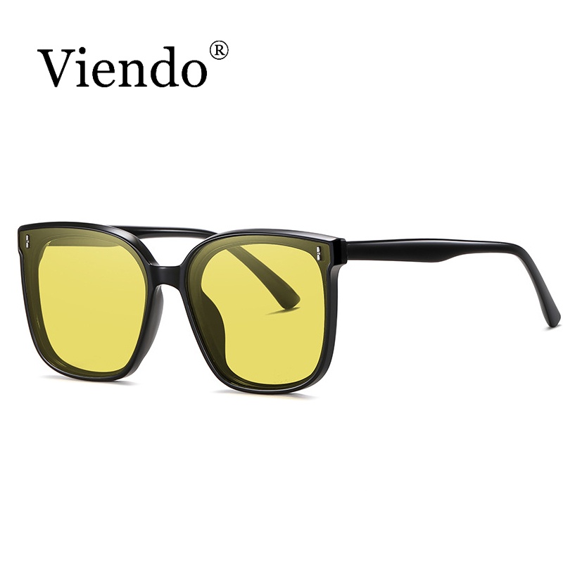 Kính râm nam nữ VIENDO gọng vuông chống tia UV hàn quốc phụ kiện thời trang kính cận có độ cắt theo yêu cầu