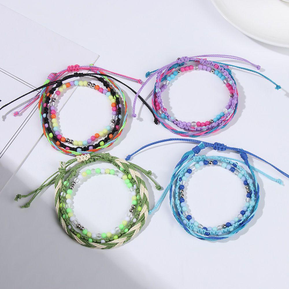 RAINBOW Set 3 Vòng Tay Hạt Handmade Xinh Xắn Dành Cho Nữ