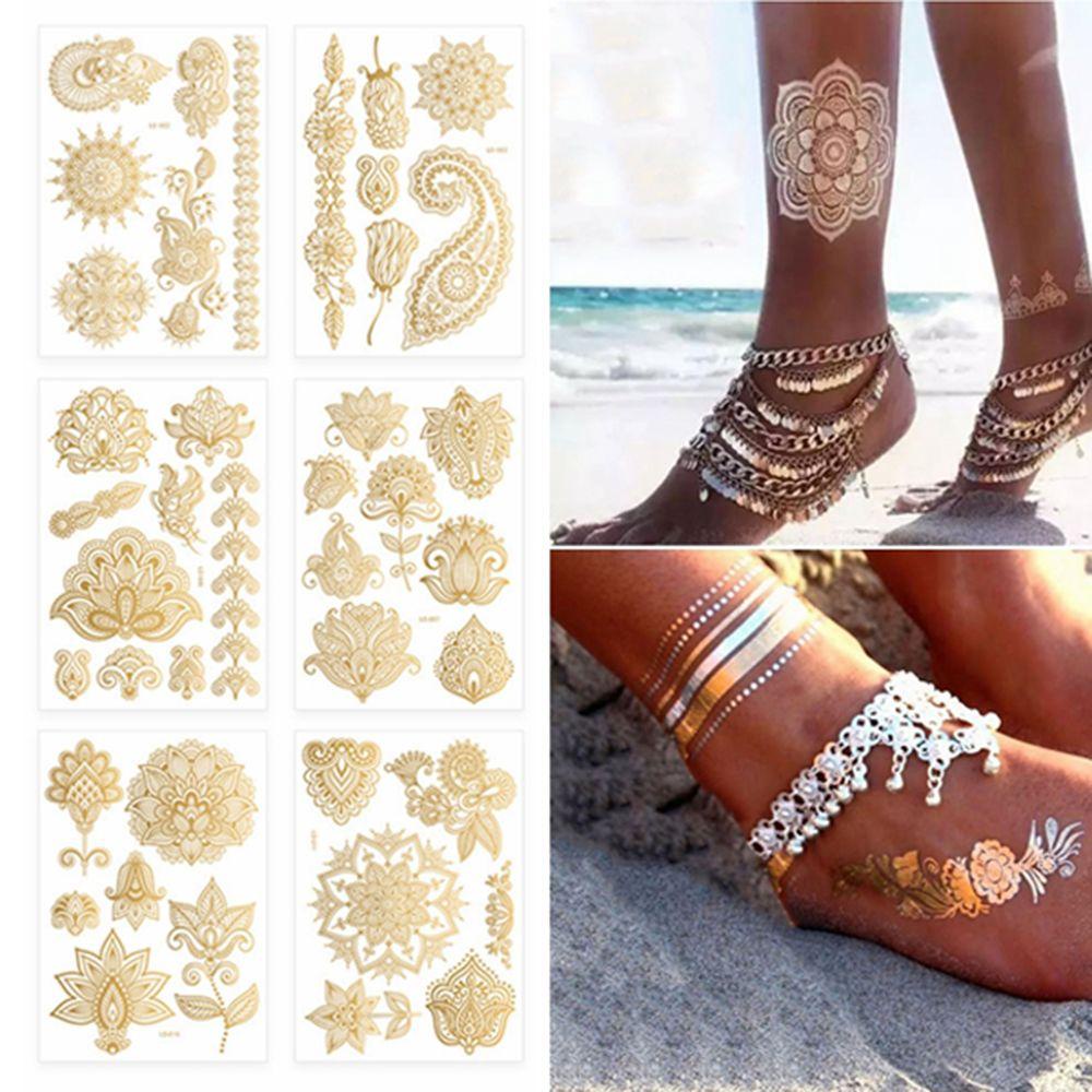 Espo 12 Hình Xăm Tạm Thời Không Thấm Nước|Miếng Tatto Giả Họa Tiết Mandala