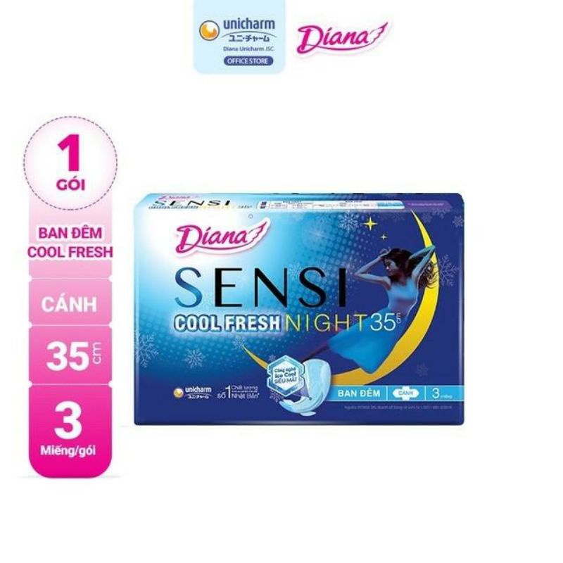 Băng vệ sinh Diana Coolfresh  Ngày - Đêm - Hằng Ngày