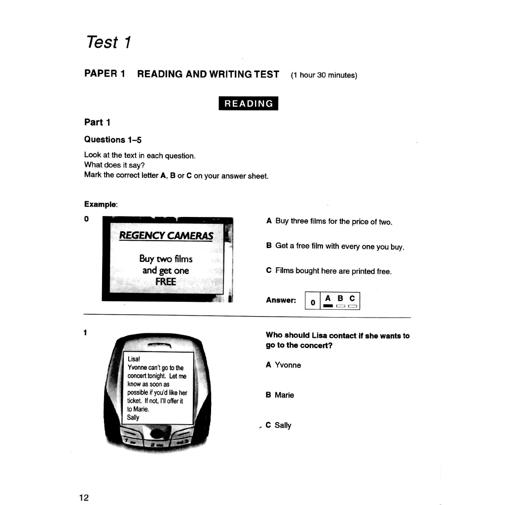 Sách - Cambridge Preliminary English Test 6 Student's Book with Answers FAHASA Reprint Edition