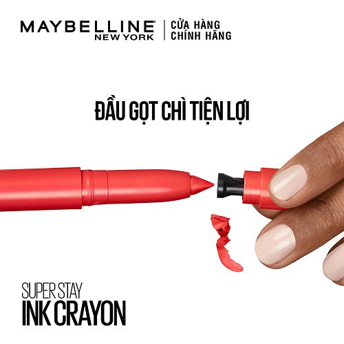 Son bút chì mịn lì 8h lâu trôi Maybelline New York Super Stay Ink Crayon Lipstick 1.2g | BigBuy360 - bigbuy360.vn