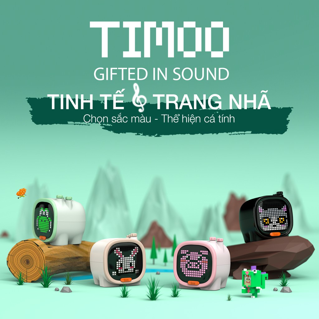 Loa thông minh Bluetooth Divoom TIMOO 6W - Có màn hình Pixel