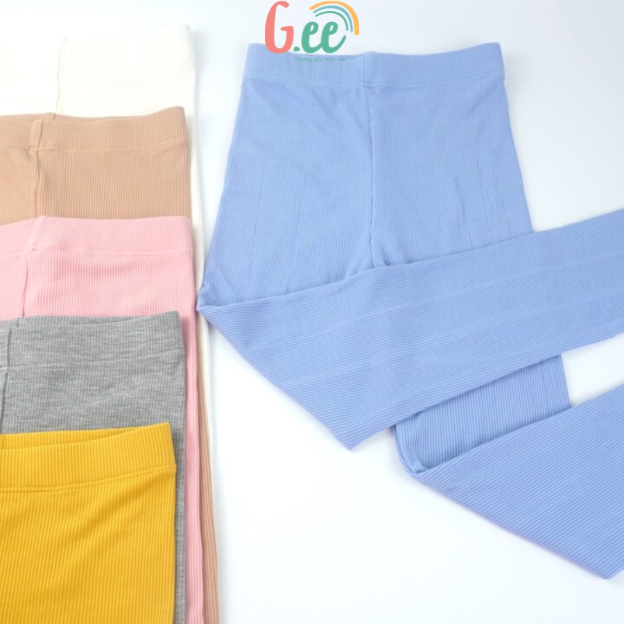 Quần legging thu đông bé gái len tăm sợi sồi, chất mềm đẹp tôn dáng- Gee