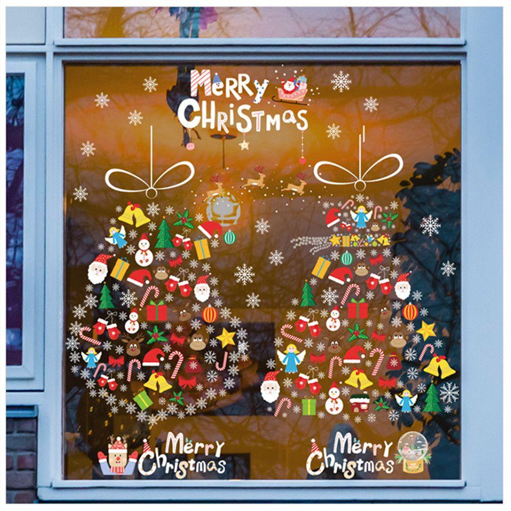 LAKAMIER Decal dán tường Chống Thấm Nước Theo Phong Cách Giáng Sinh