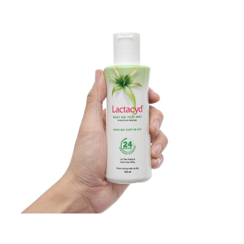 Dung dịch vệ sinh phụ nữ LACTACYD lá trầu tươi mát 250ml