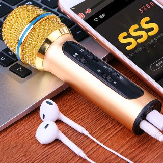 Micro, mic Livestream C11 (Loại 1, đủ phụ kiện) Thu Âm Hát Karaoke Livestream 3 in 1 tặng tai nghe