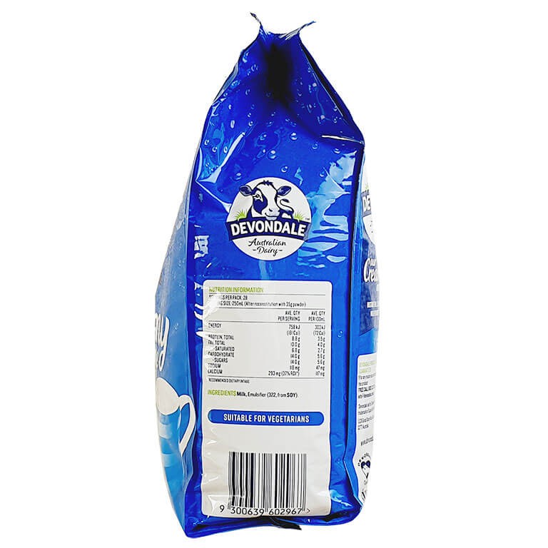 [Mã GROSALEHOT giảm 8% đơn 250K] Sữa Bột Nguyên Kem Devondale 1kg - Nhập Khẩu NewZealand