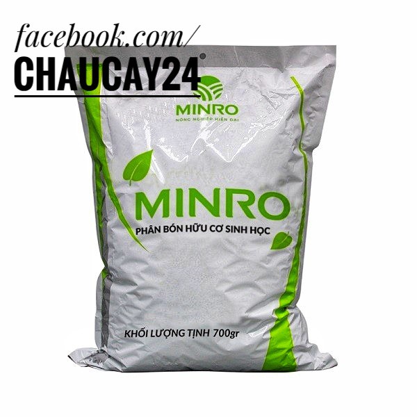 Phân Bón Hữu Cơ Sinh Học MINRO (700GR) cho cây ăn trái, cây hoa kiểng, rau sạch, cây cảnh nội thất