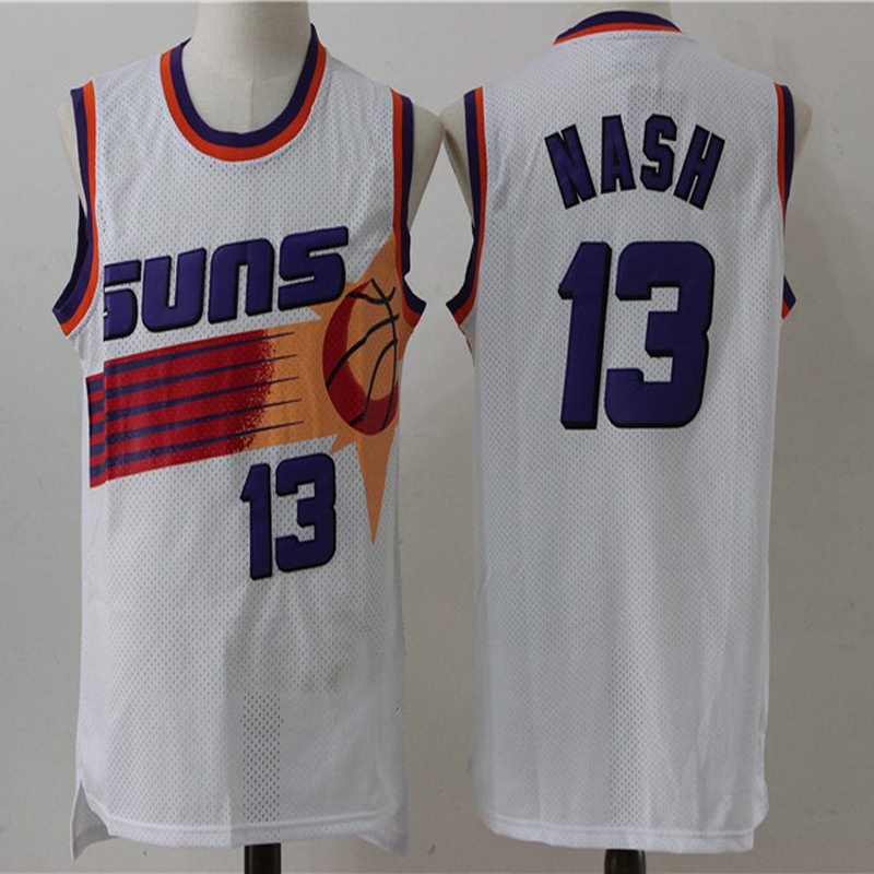 Bộ Quần Áo Bóng Rổ Nba Thêu Hình Phượng Hoàng Suns # 13 Nash # 34 Barkley