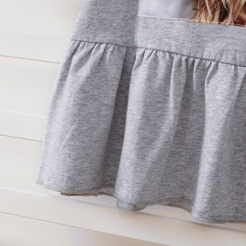 Váy mikrdoo tay ngắn dễ thương thời trang mùa hè dành cho trẻ em