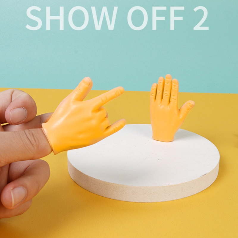 Con Rối Ngón Tay / Chân Mini Bằng Silicone Hình Bàn Tay Vui Nhộn
