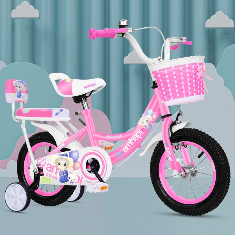 Xe đạp trẻ em bé gái 3-5-6-8 tuổi 12-14-16-18-20 inch