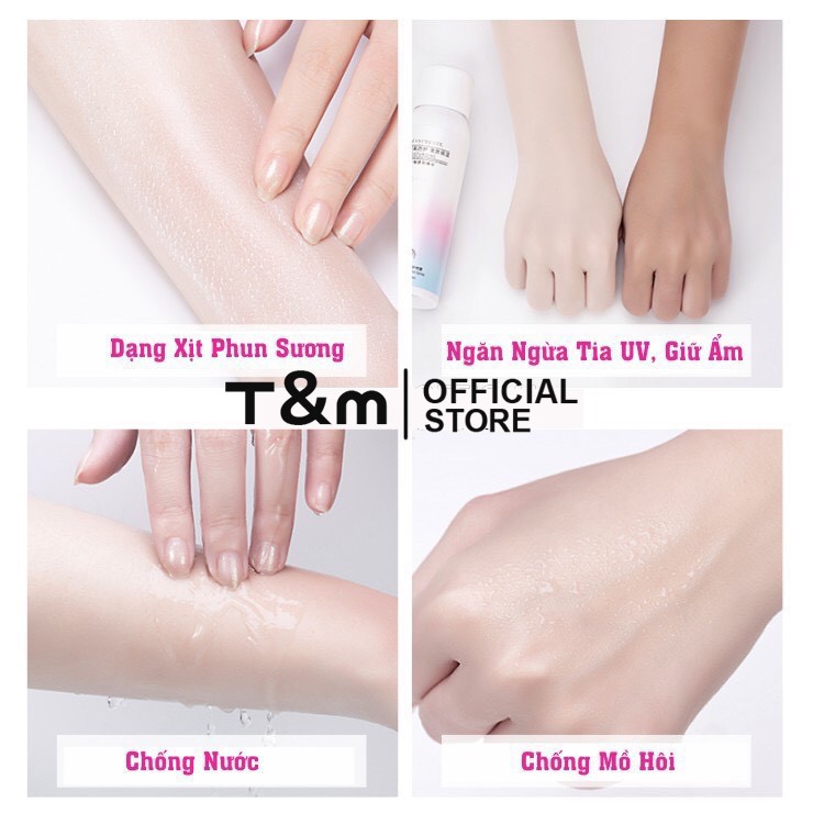 Xịt Chống Nắng【☀️𝑭𝒓𝒆𝒆𝒔𝒉𝒊𝒑☀️】 Hàng Chuẩn Xịt Chống Nắng Trắng Da Maycreate 150ml Spf35