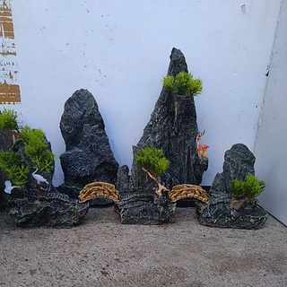 Núi đá bể cá-hòn non bộ mini