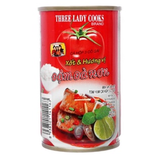 Combo 5 hộp cá nục sốt cà hiệu 3 cô gái 155g